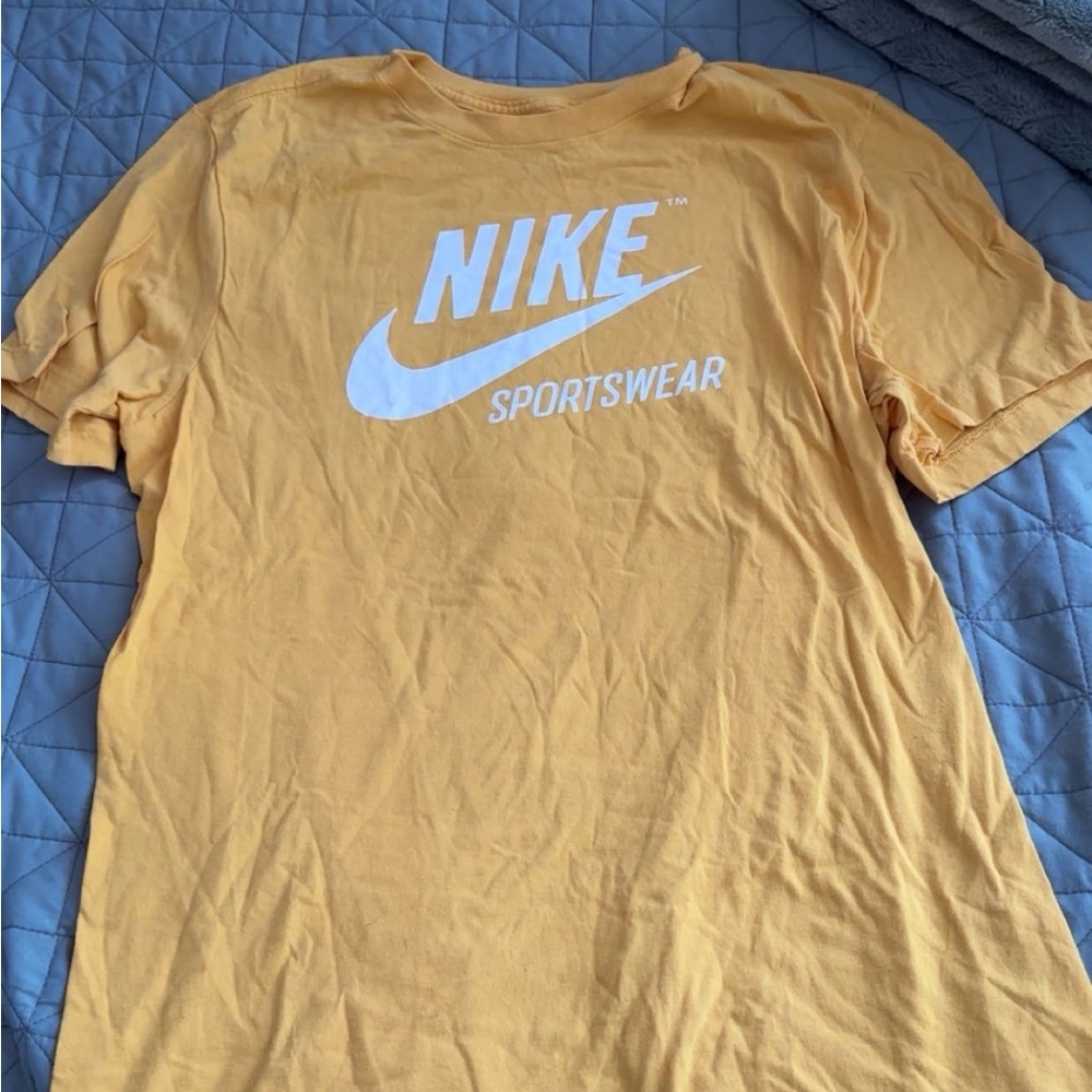 Nike Men's Yellow Sportswear Shirt